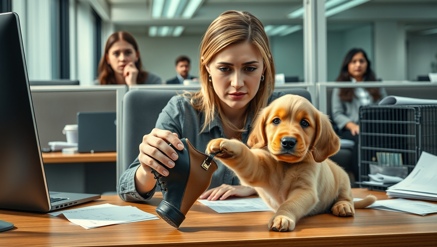 Friends Puppy Destroyed My Shoes and Bit a Coworker - WIBTA for Refusing to Take Him to Work Again?