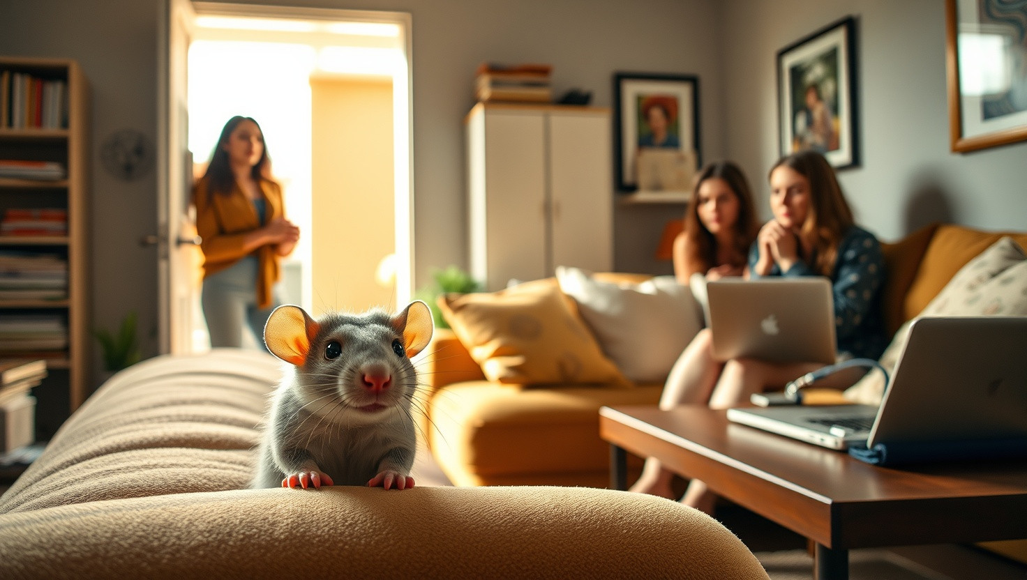My Roommates Therapy Rat is Causing Tension: AITA for Wanting Boundaries?