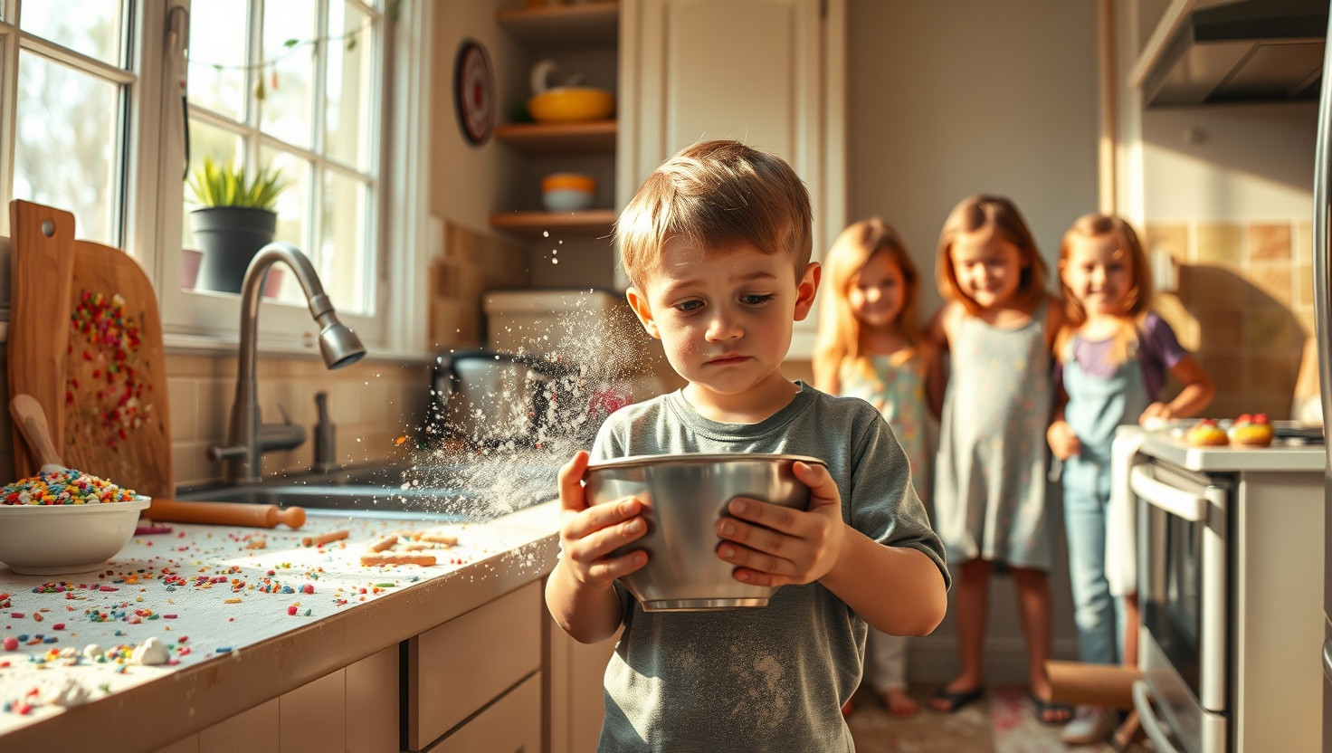 Should I Have Ended My Sons Bake-Off After It Turned Into a Food Fight?