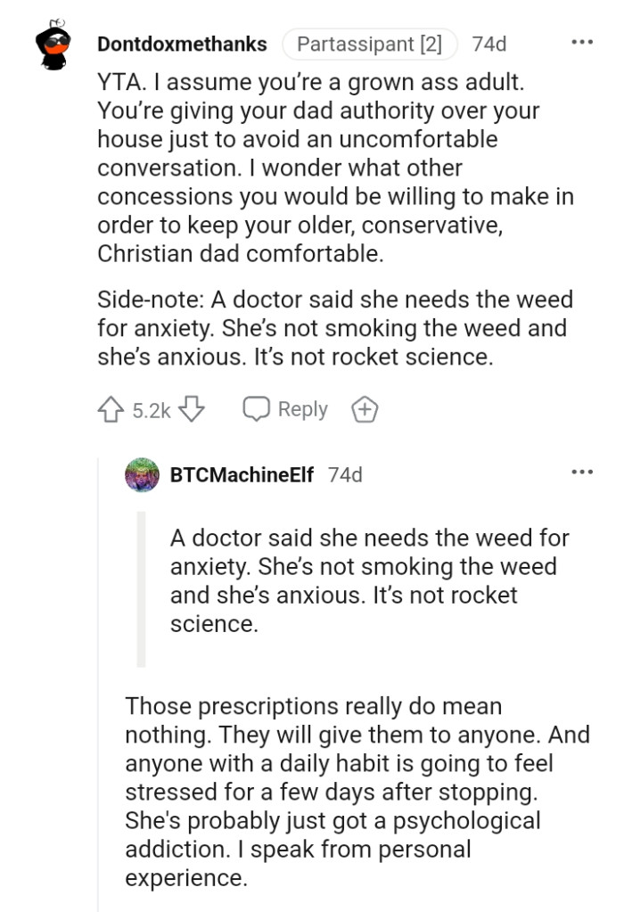 Let's head into the comments section and find out what other redditors have to chirp into the story