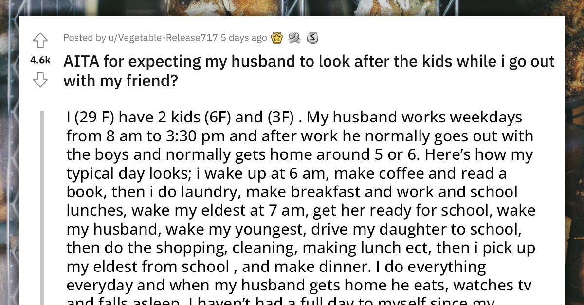 Husband Goes Insane When Wife Asks Him To Look After The Kids So She Could Go Out With Friends