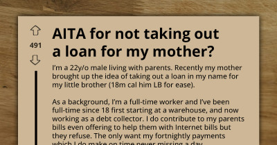 Mom Threatens Son After He Refused Taking Out Loan To Get A Car For His Younger Brother