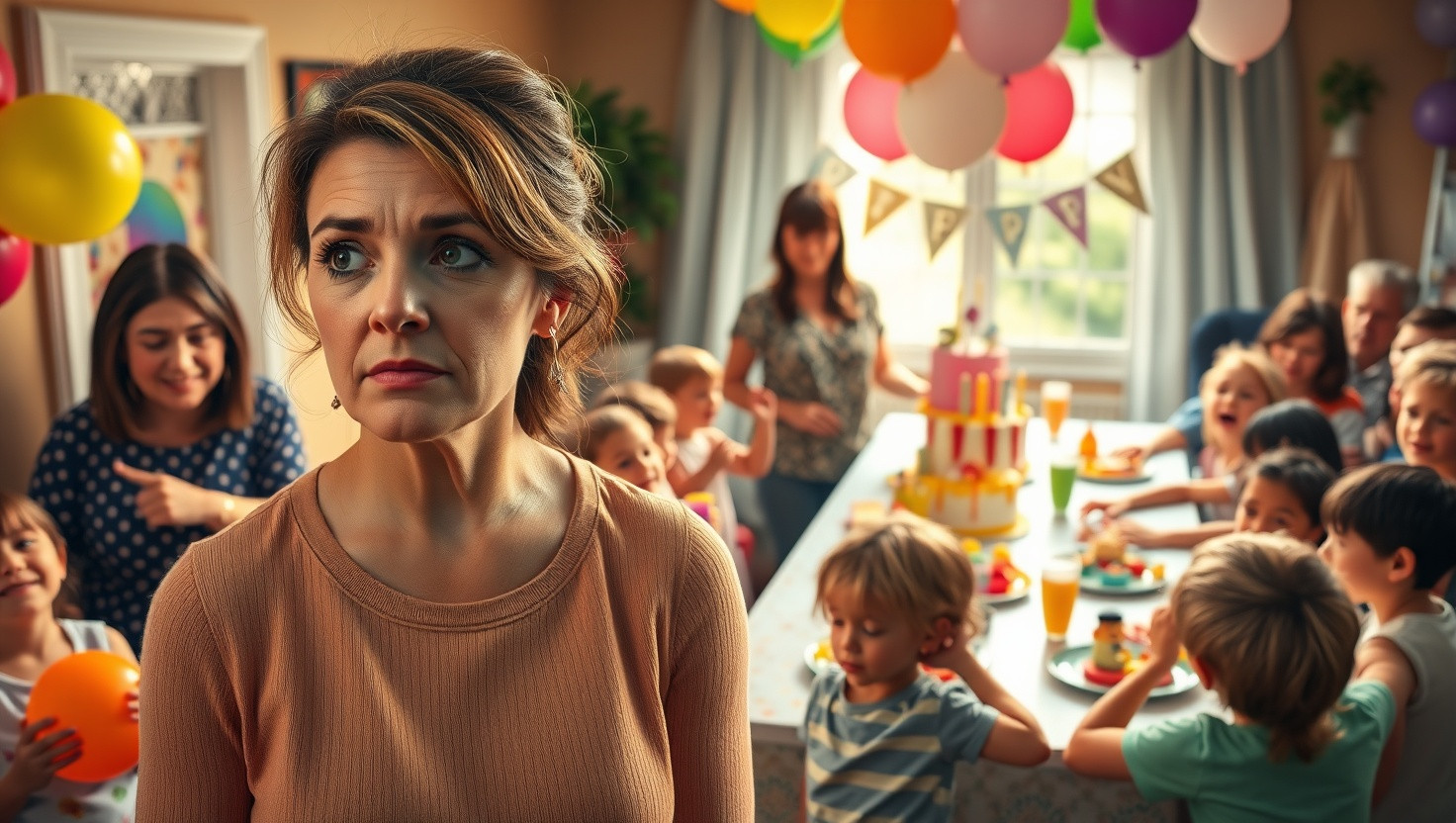 Confronting Family Friends Inappropriate Behavior at Sons Birthday Party: AITA?