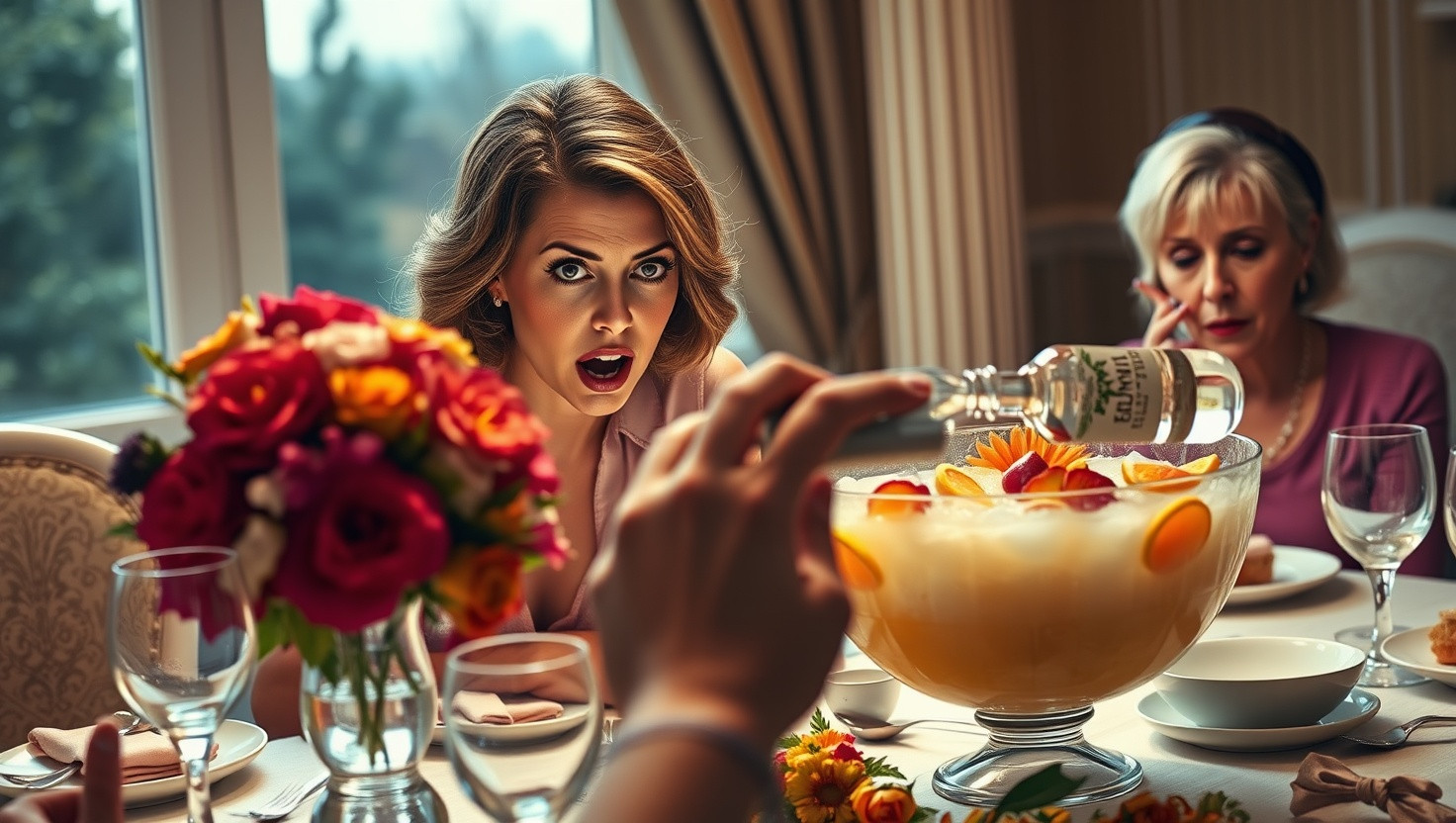 Family Drama: Sister Banned from Dinner for Spiking Punch