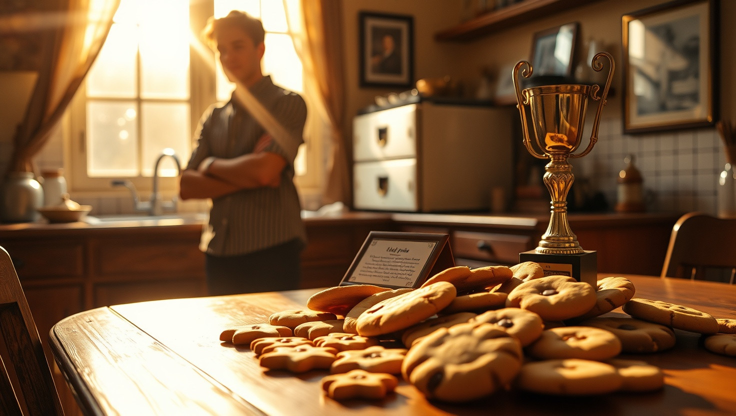 Debating whether to share grandmas secret cookie recipe with sisters baking competition