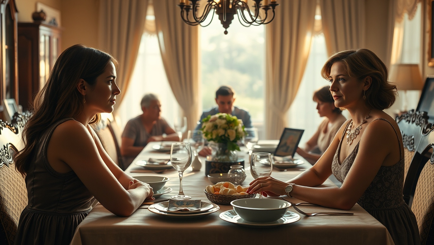 Sisters Deception Unveiled: Exposing Stolen Family Heirloom at Annual Dinner