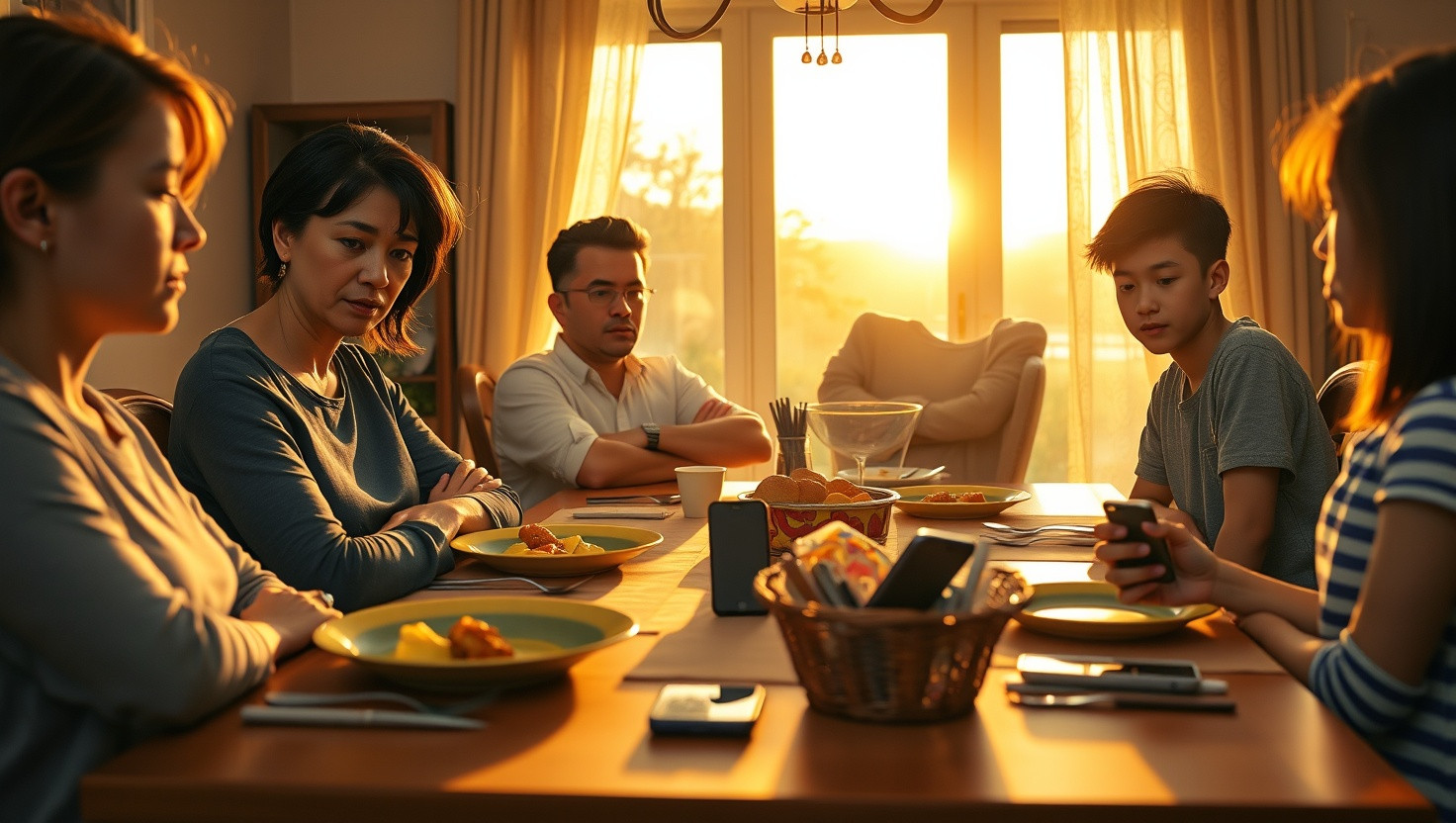 Family Dinner Drama: Am I the Bad Guy for Banning Phones at the Table?