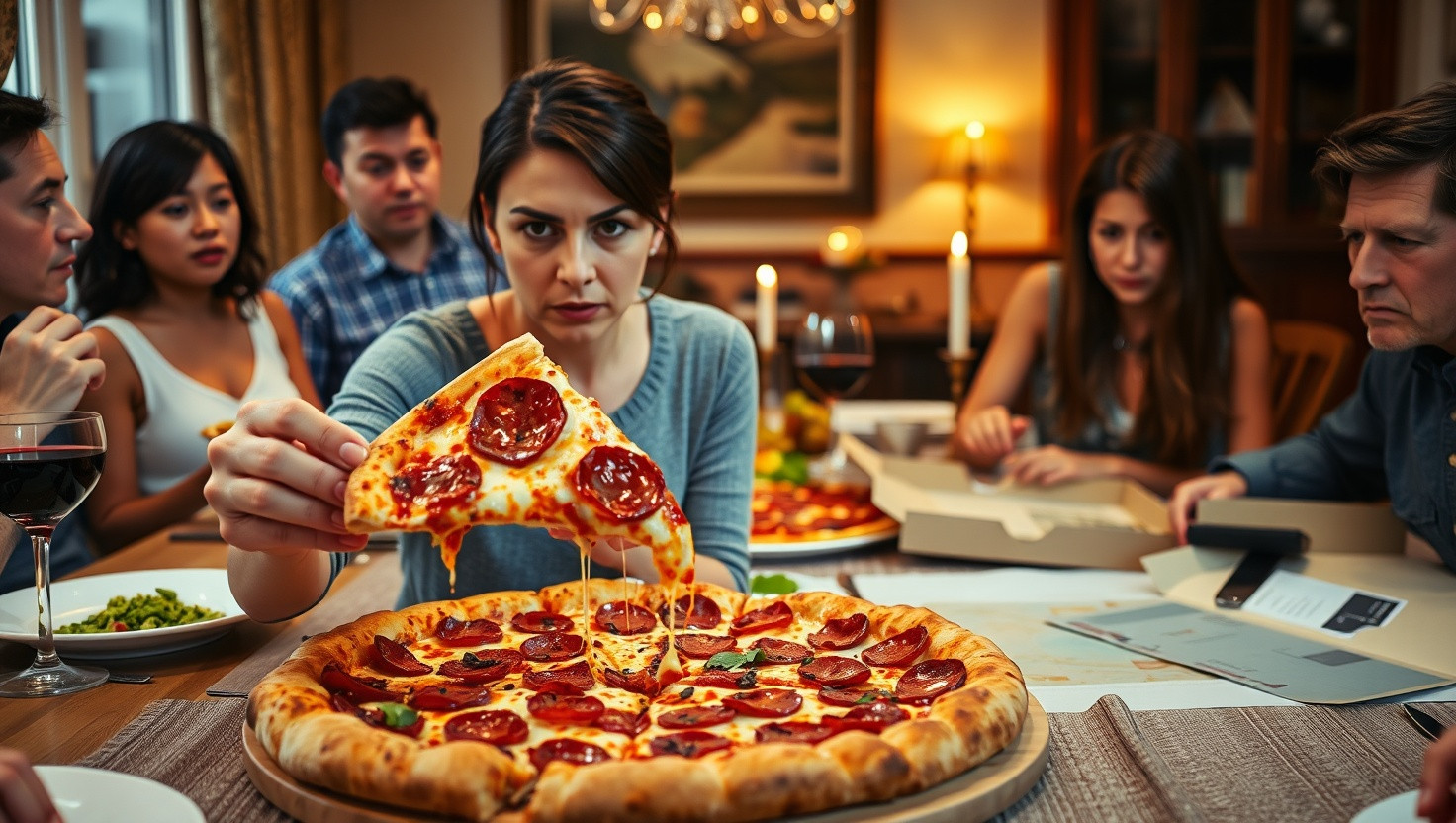 Family Dinner Drama: AITA for Not Sharing My Pizza with Vegan Sister?