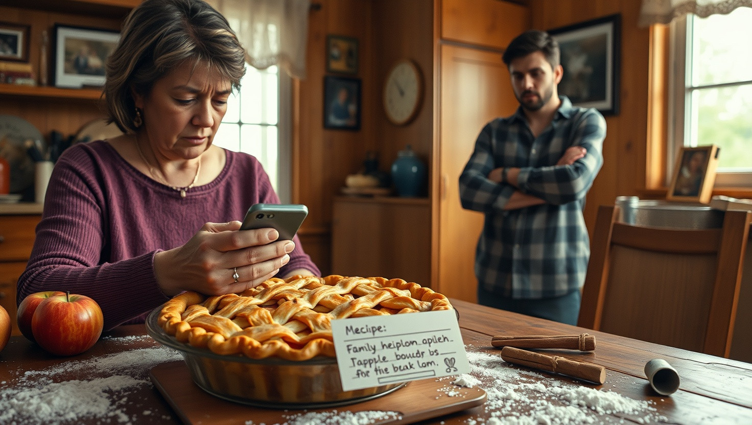 Mother Banned from Family Dinner for Stealing Famous Apple Pie Recipe - AITA?
