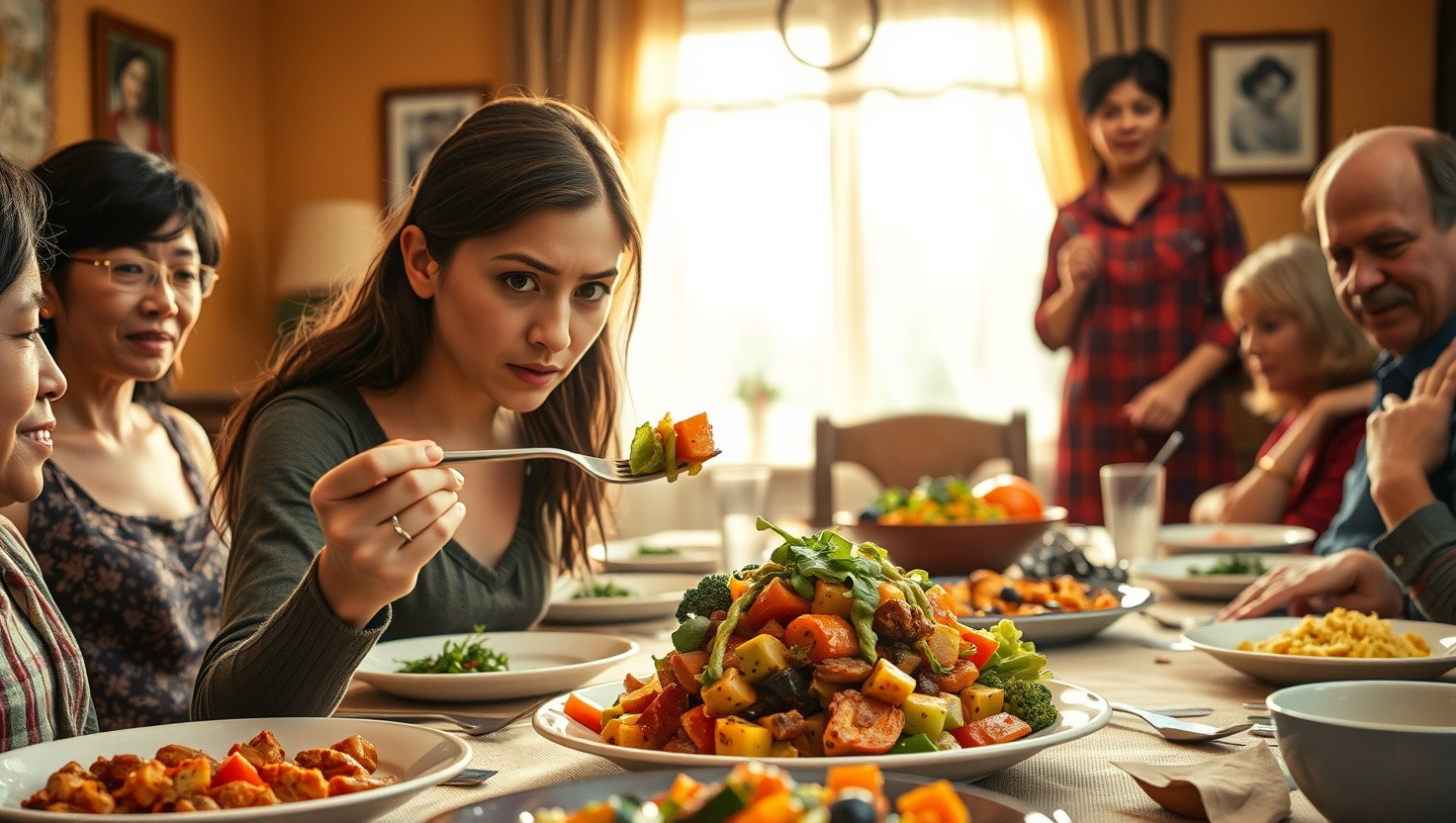 Family Dinner Drama: AITA for Leaving Early Over Sisters Vegan Roast?