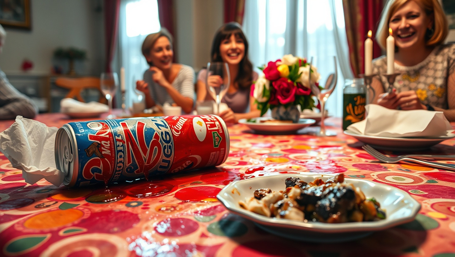 Family Dinner Disaster: Did I Cross the Line by Serving Exploding Soda?