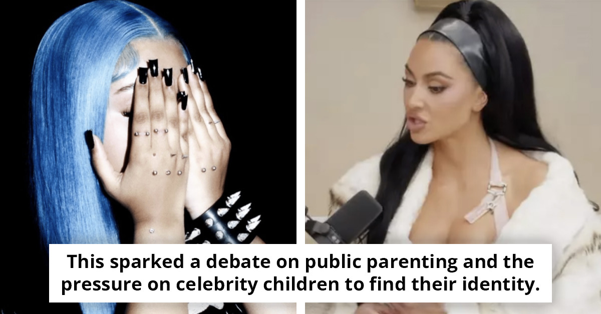 North West, age 12, showcases her bold new style following Kim Kardashian's reaction to recent criticism.