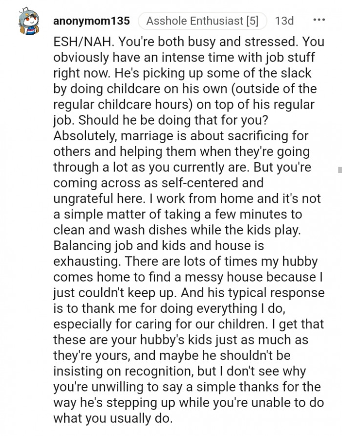 Marriage is about sacrificing for others