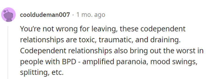 Codependent relationships resemble toxic theme parks, and pairing that with BPD's antics creates a carnival of chaos.
