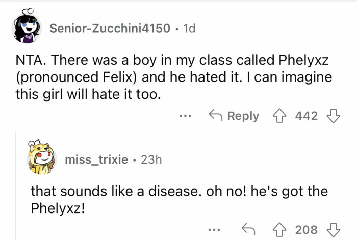 #15 OP's sister should think about her child's future.