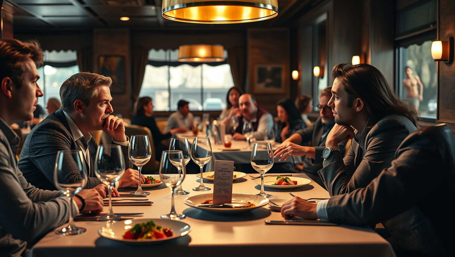 Debating Fairness: Split Bill Drama at Fancy Dinner