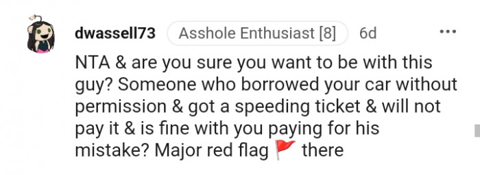 He is fine with you paying for his mistake?