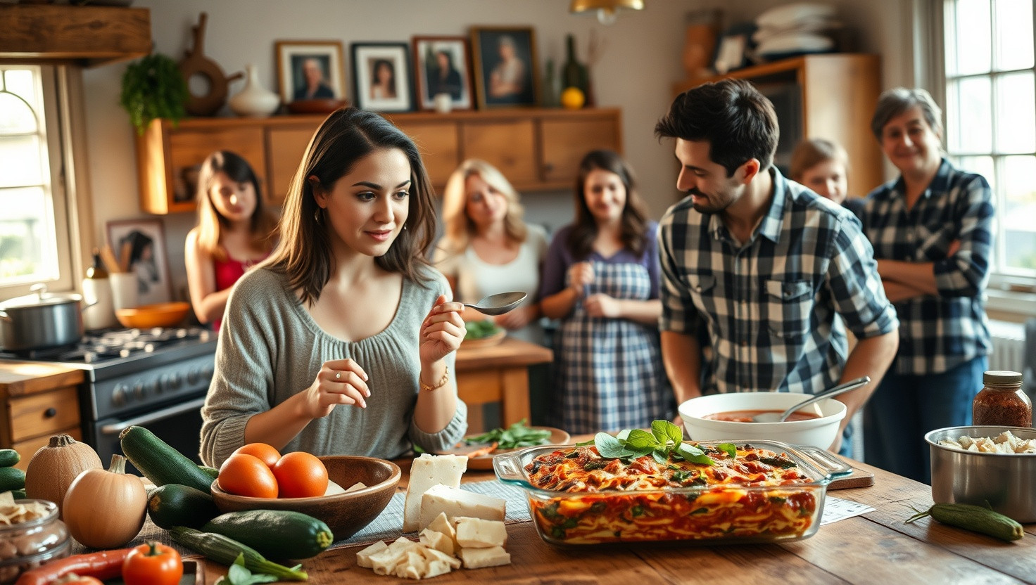 Should I Modify Our Familys Traditional Lasagna Recipe for My Vegetarian Partner?