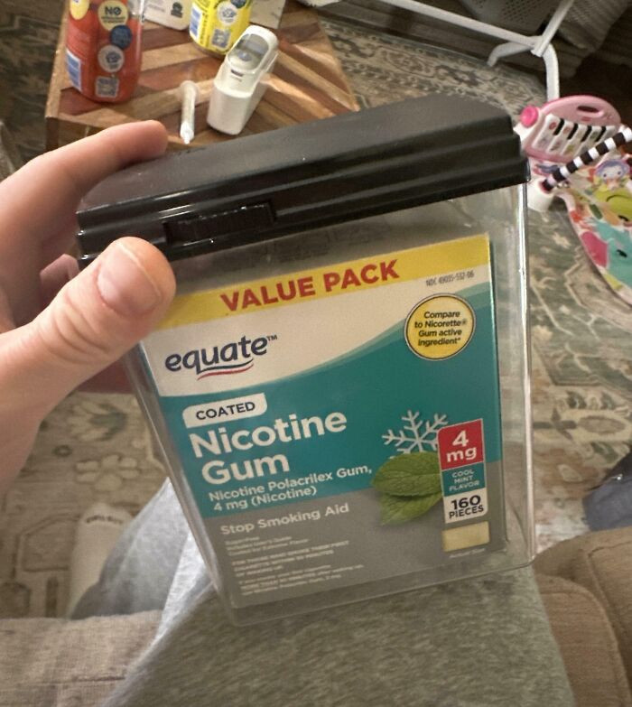 19. My Walmart Delivery Order Sent My Nicotine Gum Inside The Locked Container