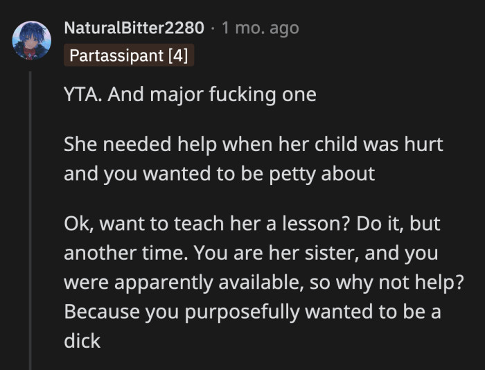 It's not like May was pawning off her children so she and Mike could get drunk.