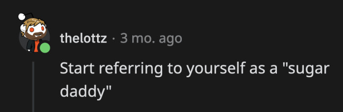 OP is a fructose parent.