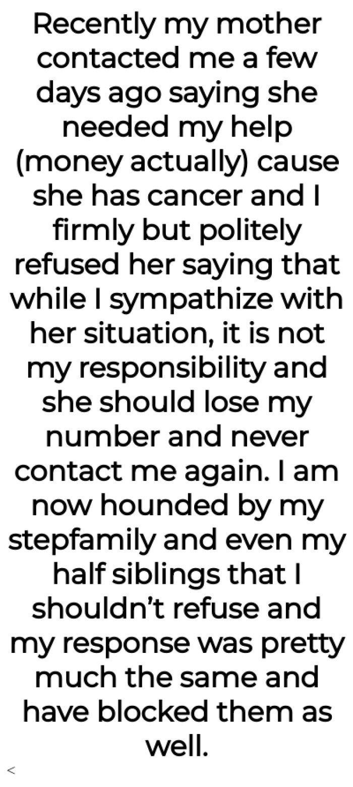 It is not the OP's responsibility, and she should delete his number