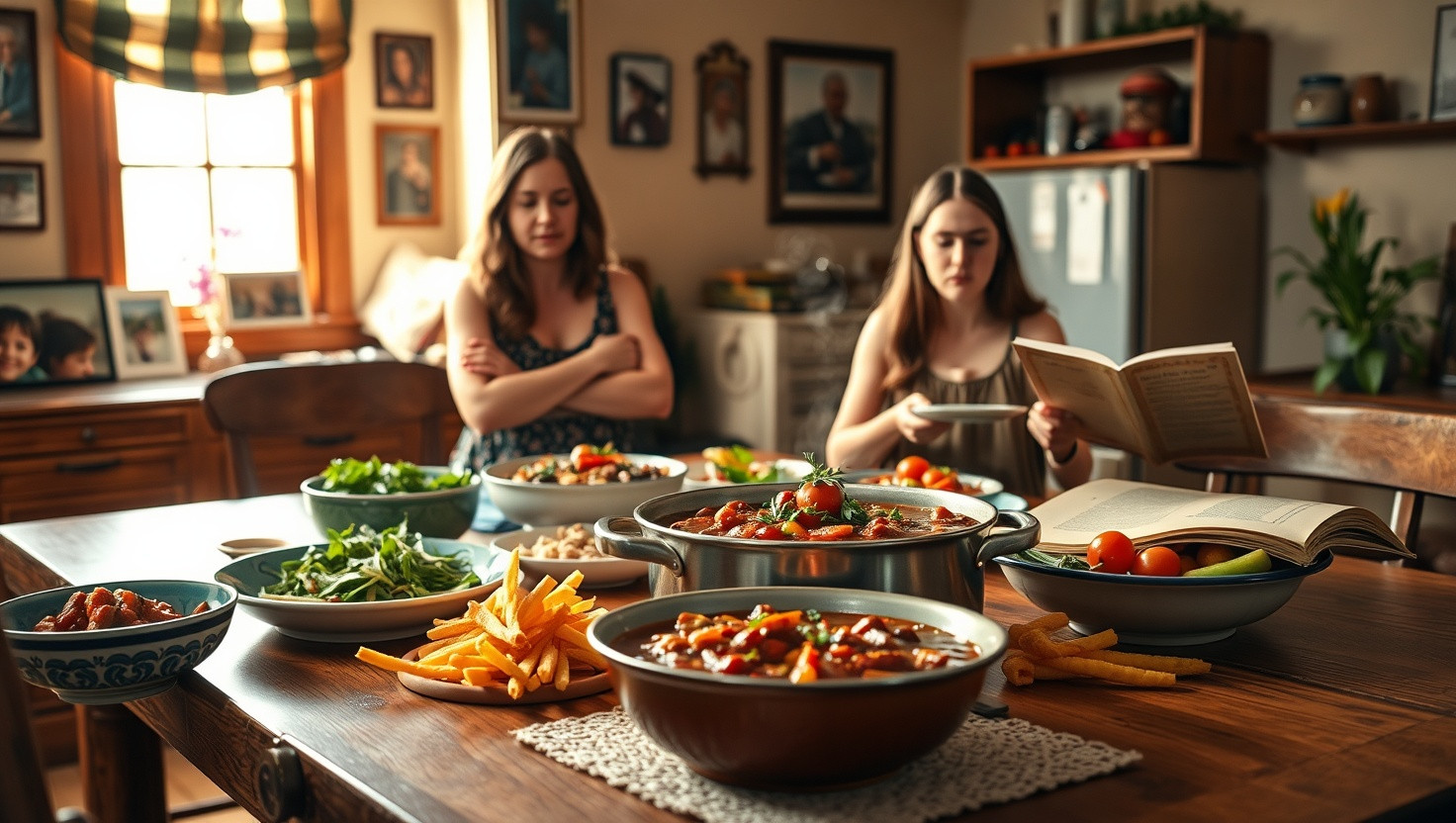 Debating Whether to Share Familys Secret Chili Recipe at Sisters Vegan Dinner