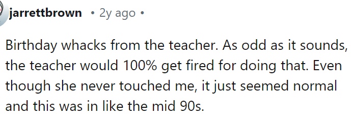 Birthday Whacks from the Teacher