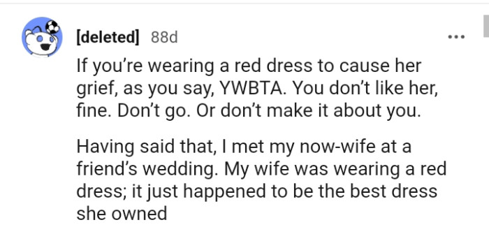 The OP doesn't like her