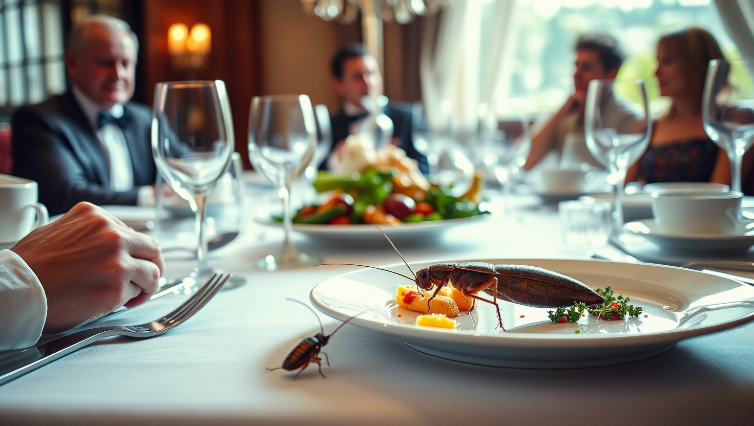 Should I Refuse to Pay After Finding a Cockroach in My Fancy Dinner Party Dish?