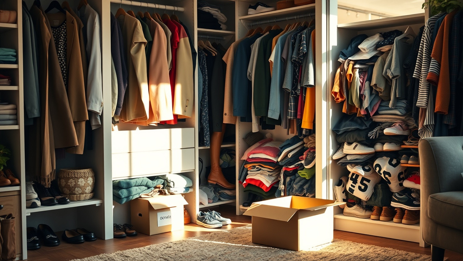 Boyfriend Overload: Dealing with Closet Space Clash After Moving In Together