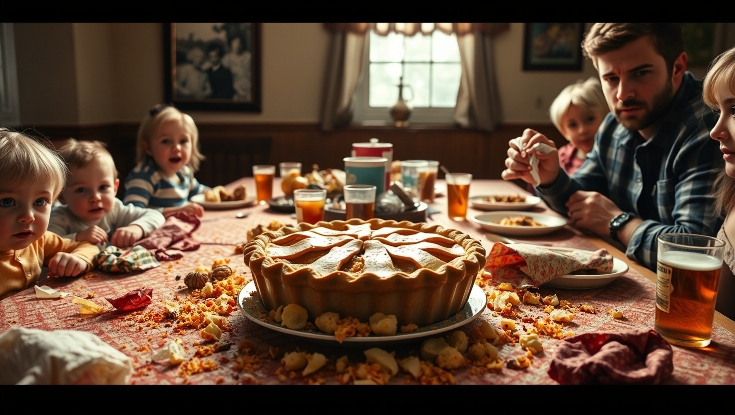 Family Dinner Drama: Should I Have Tossed Grandmas Famous Pie After Food Fight Fiasco?
