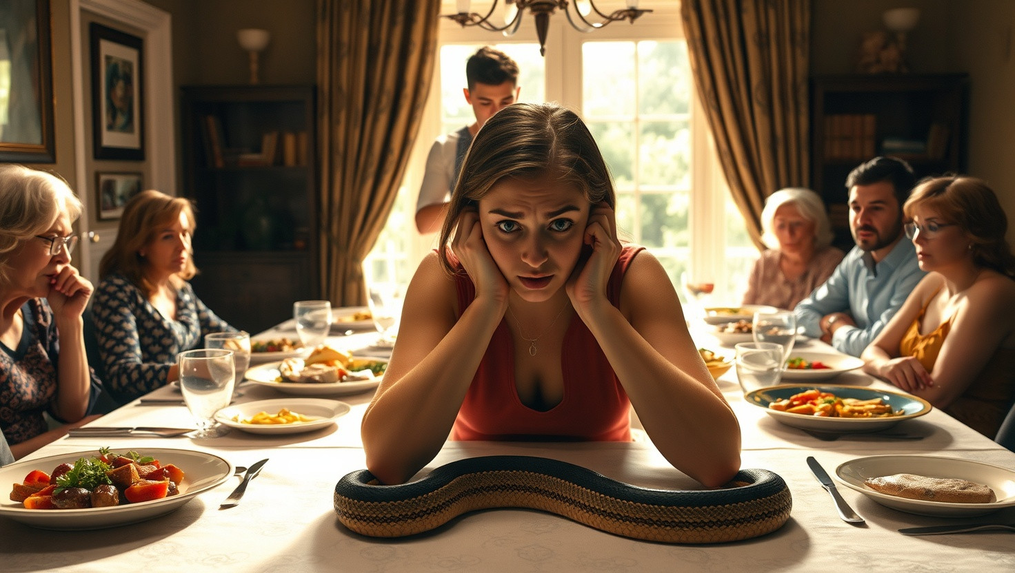 Family Dinner Disaster: Brother Brings Uninvited Pet Snake - AITA for Banning Him?