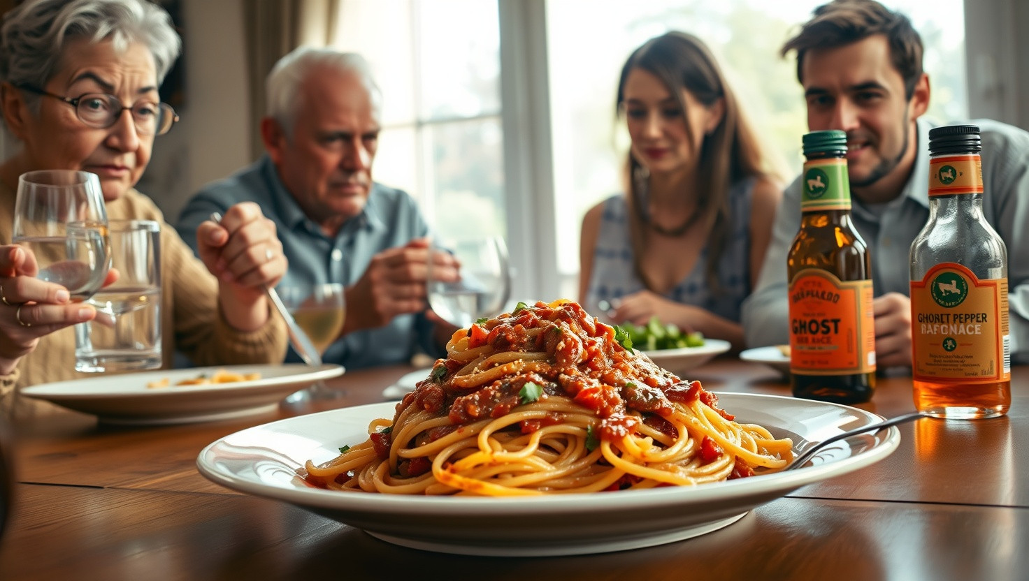 Spicing Up Family Dinner: AITA for Sneaking Ghost Pepper Sauce into the Meal?
