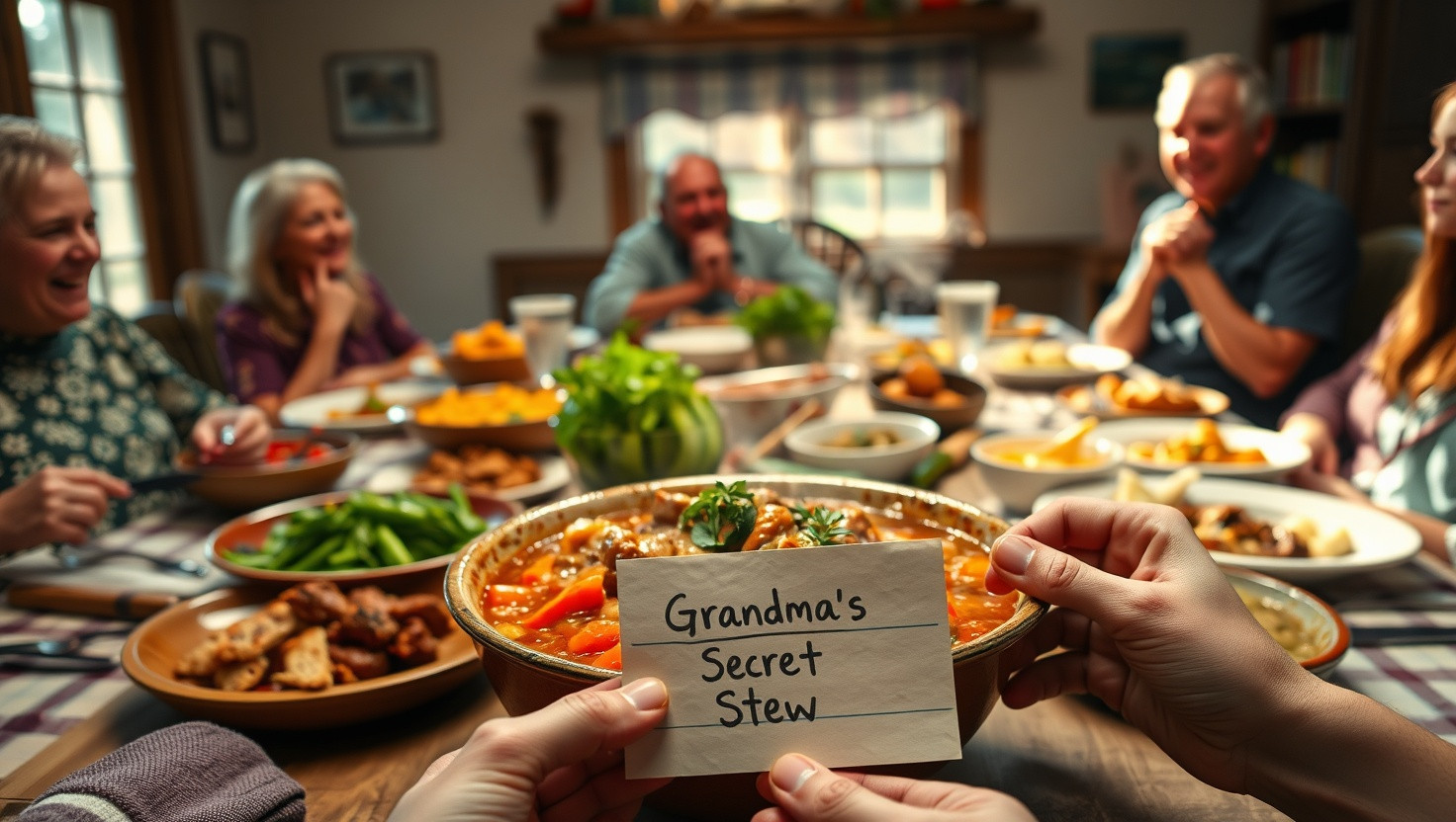 Should I Share My Grandmas Secret Stew Recipe at the Potluck?
