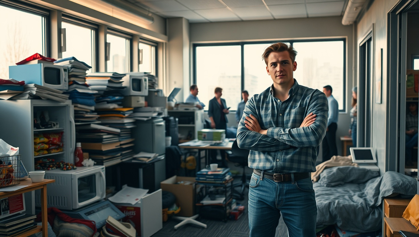 Should I Charge My Colleague Rent for Turning Our Office into a Living Space?