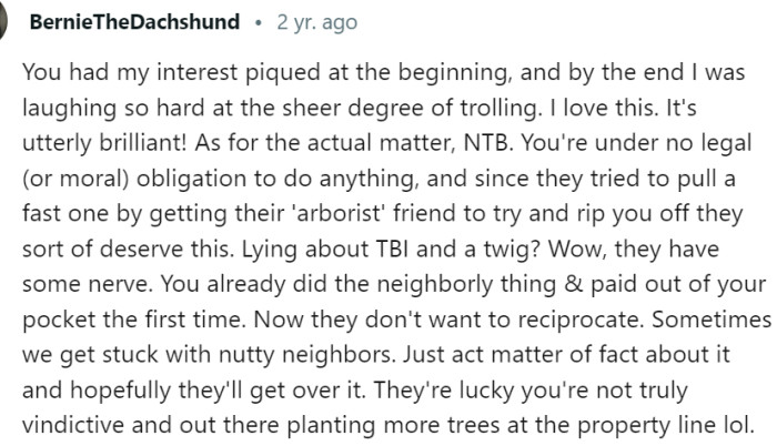 OP was under no legal (or moral) obligation to do anything