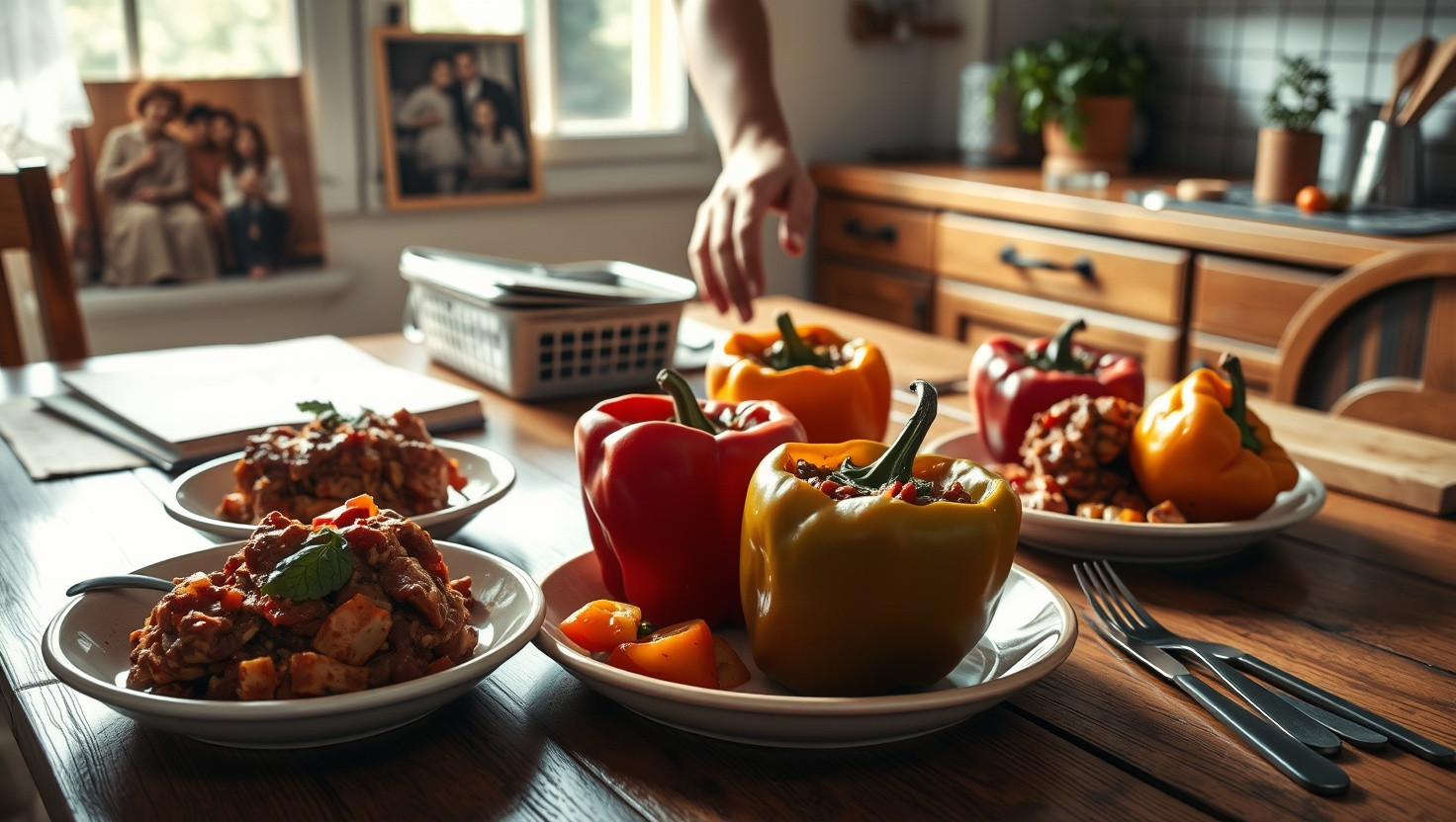 Should I Share Our Familys Secret Stuffed Bell Peppers Recipe for Cousins Cooking Show?