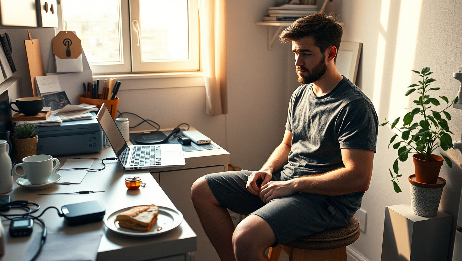 Struggling Software Developer: AITA for Skipping Virtual Meetings Over WFH Setup?