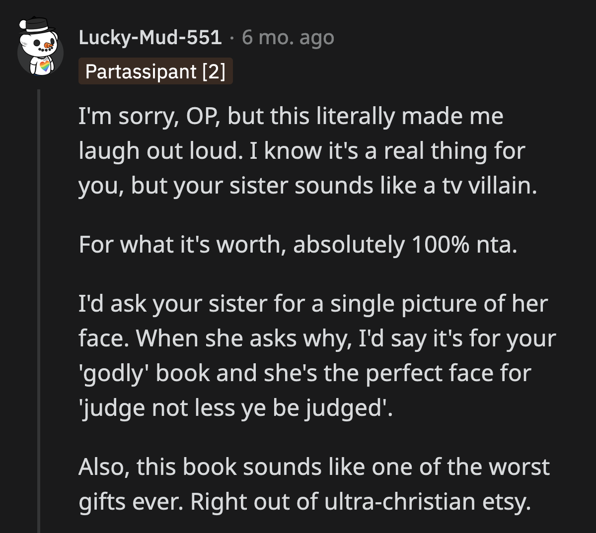 Casting the first stone. Bold move.