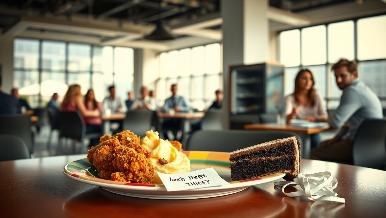 Caught in the Act: Confronting a Lunch Thief at the Office Cafeteria