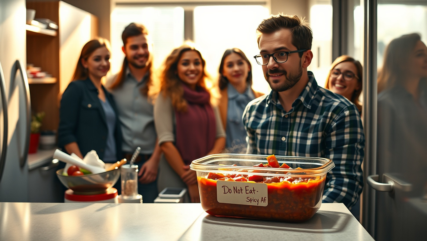 Office Lunch Thief Gets a Spicy Surprise: AITA for Labeling My Food?