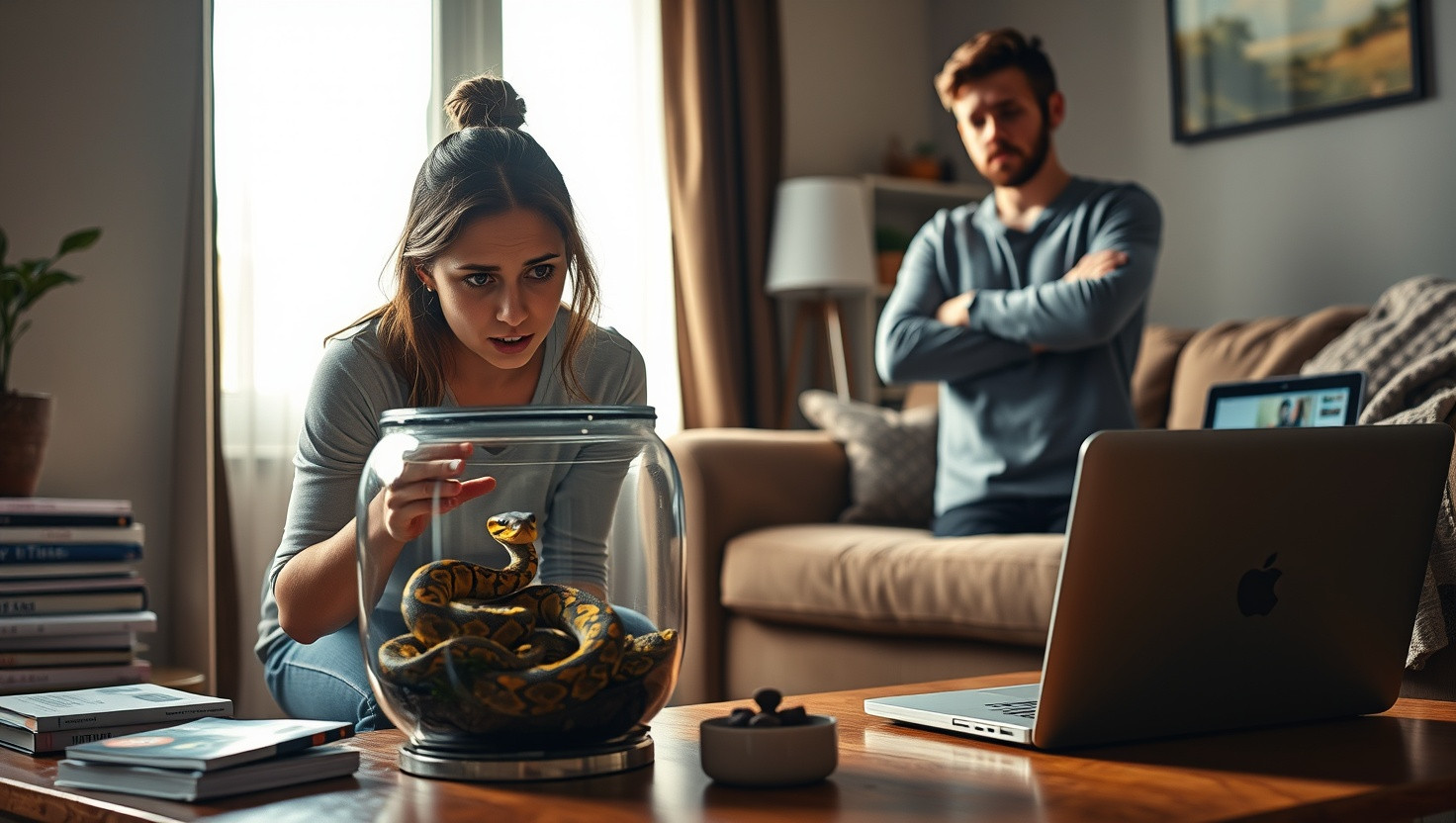 Girlfriends Emotional Attachment to Snake Causes Conflict: AITA for Refusing to Let Her Adopt It?