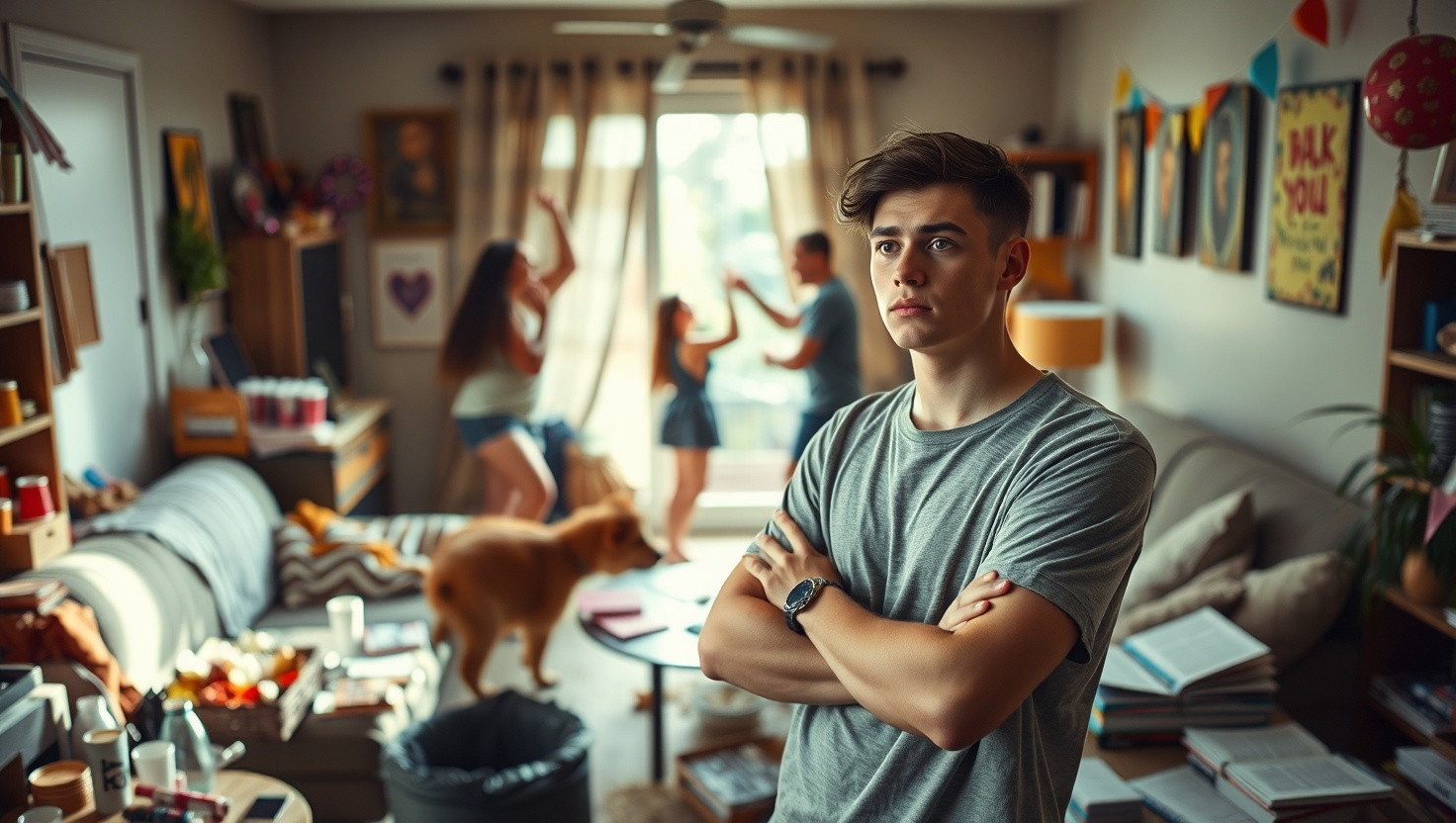 Roommate Throws Loud Party During My Exam Study - AITA for Confronting Him?
