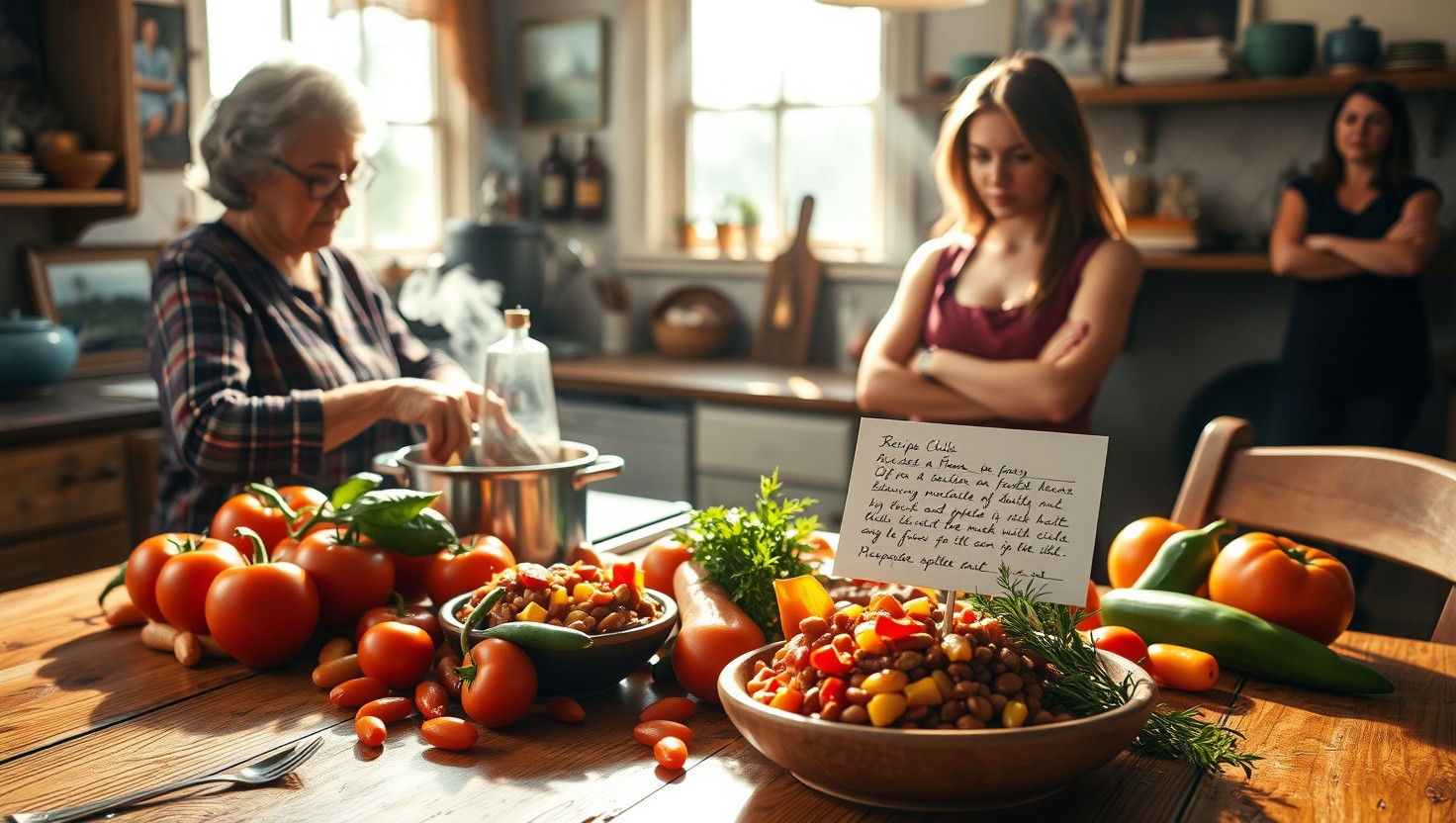 Family Feud: AITA for Keeping Grandmas Secret Chili Recipe from Cousins Cooking Competition?