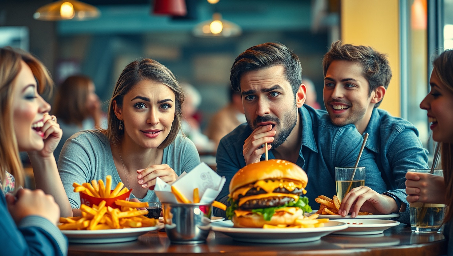 Dealing with My Partners Unhealthy Eating Habits in Public: AITA for Speaking Up?
