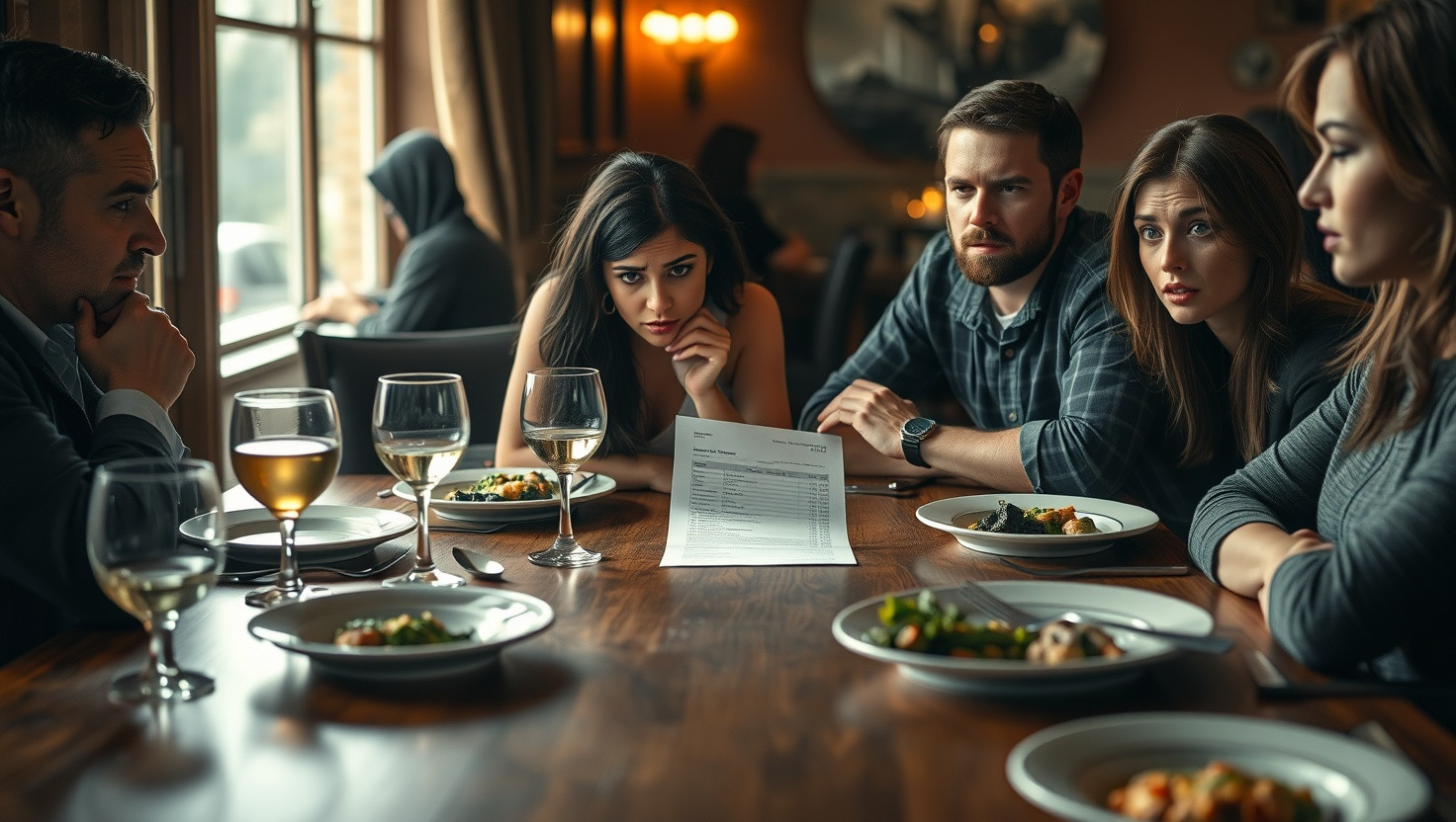 AITA for Splitting Expensive Dinner Bill Evenly with Friends?