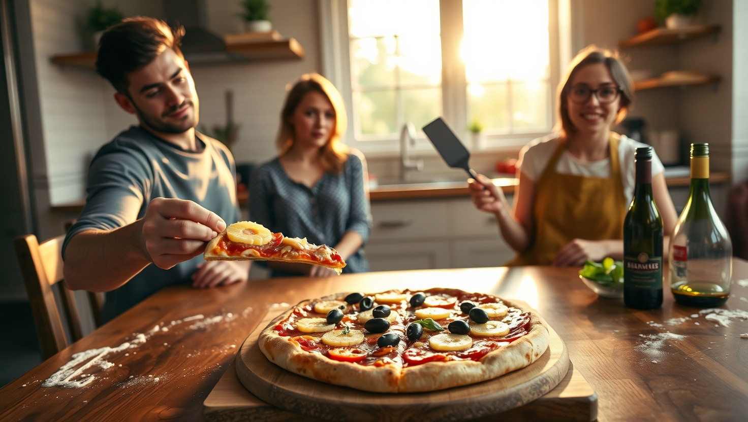 Dates Unusual Pizza Toppings Lead to Cooking Date Dilemma - AITA?