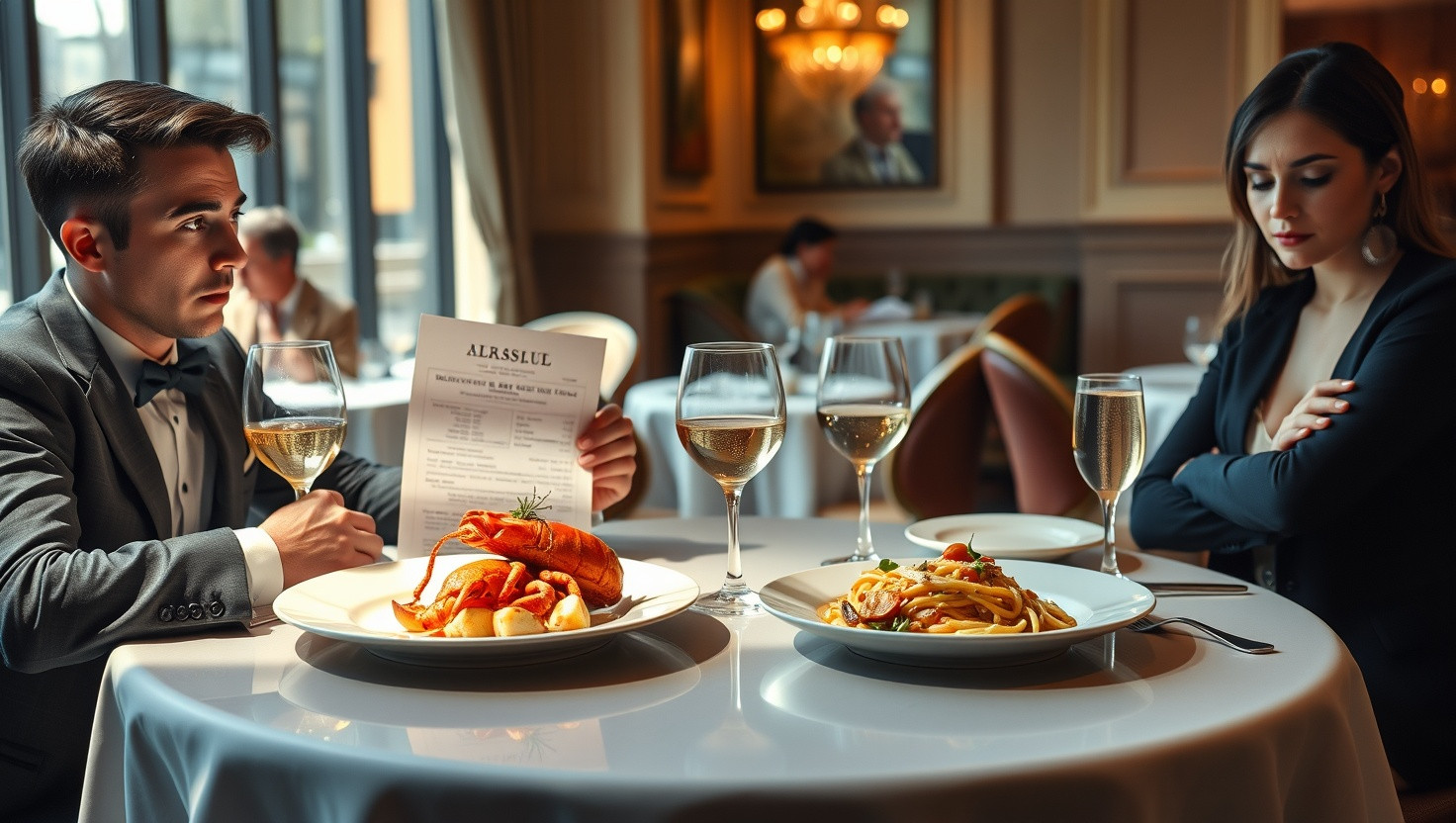 Should I Split the Bill Equally with a Friend Who Ordered Expensive Dishes?