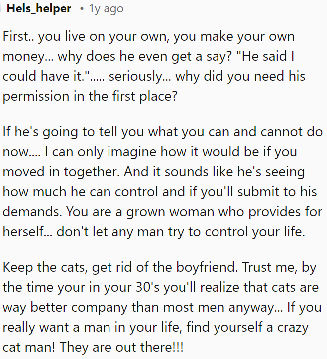 OP shouldn't let him control her.